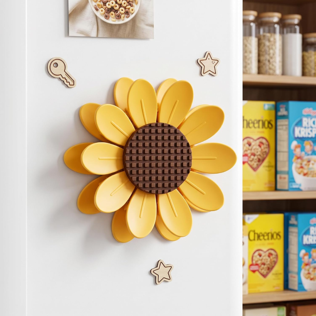 Clips Magnéticos con forma de Girasol 🌻